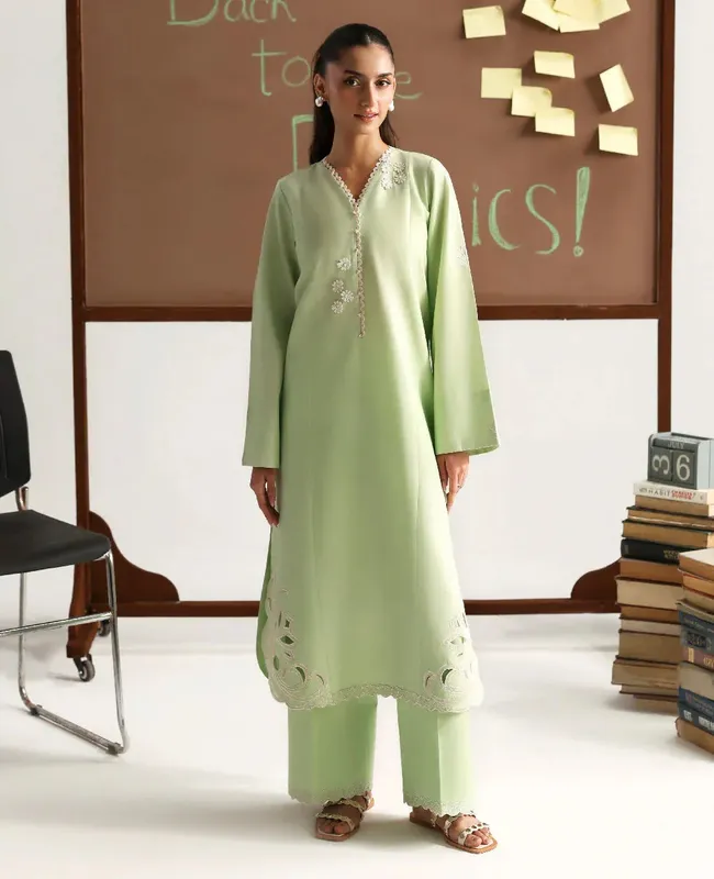 Republic Womenswear Essentials Pre Fall Apple Green Cambric – view 1 – Poshaq