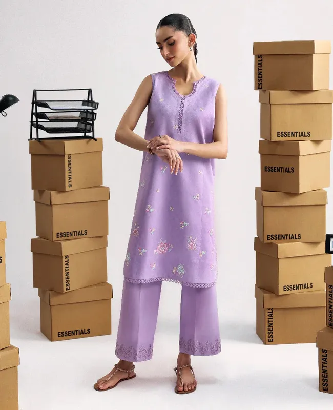 Republic Womenswear Essentials Pre Fall Lilac Jacquard – view 1 – Poshaq