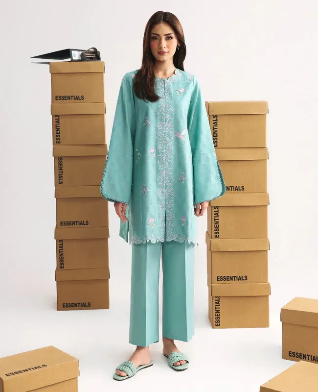 Republic Womenswear Essentials Pre Fall Ferozi Jacquard – view 1 – Poshaq