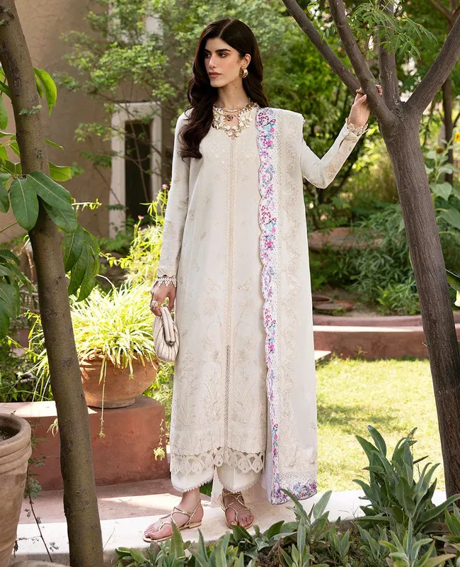 Republic Womenswear Embroidered Pret Cream Jacquard – view 1 – Poshaq