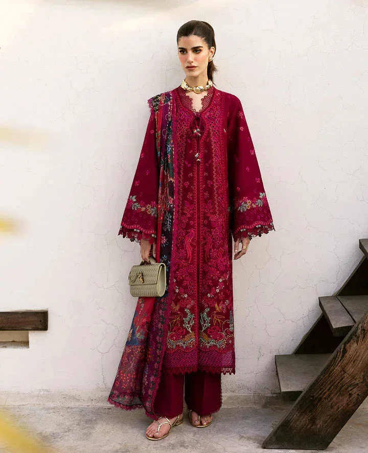 Republic Womenswear Embroidered Pret Red Organza – view 1 – Poshaq