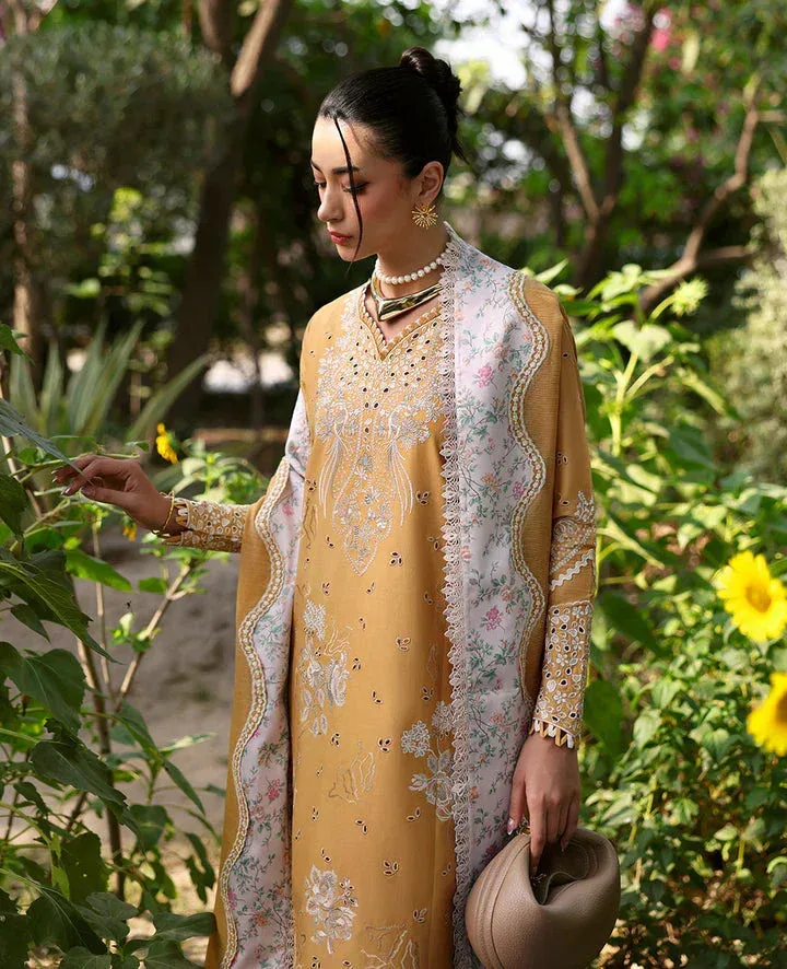 Republic Womenswear Embroidered Pret Golden Organza – view 2 – Poshaq