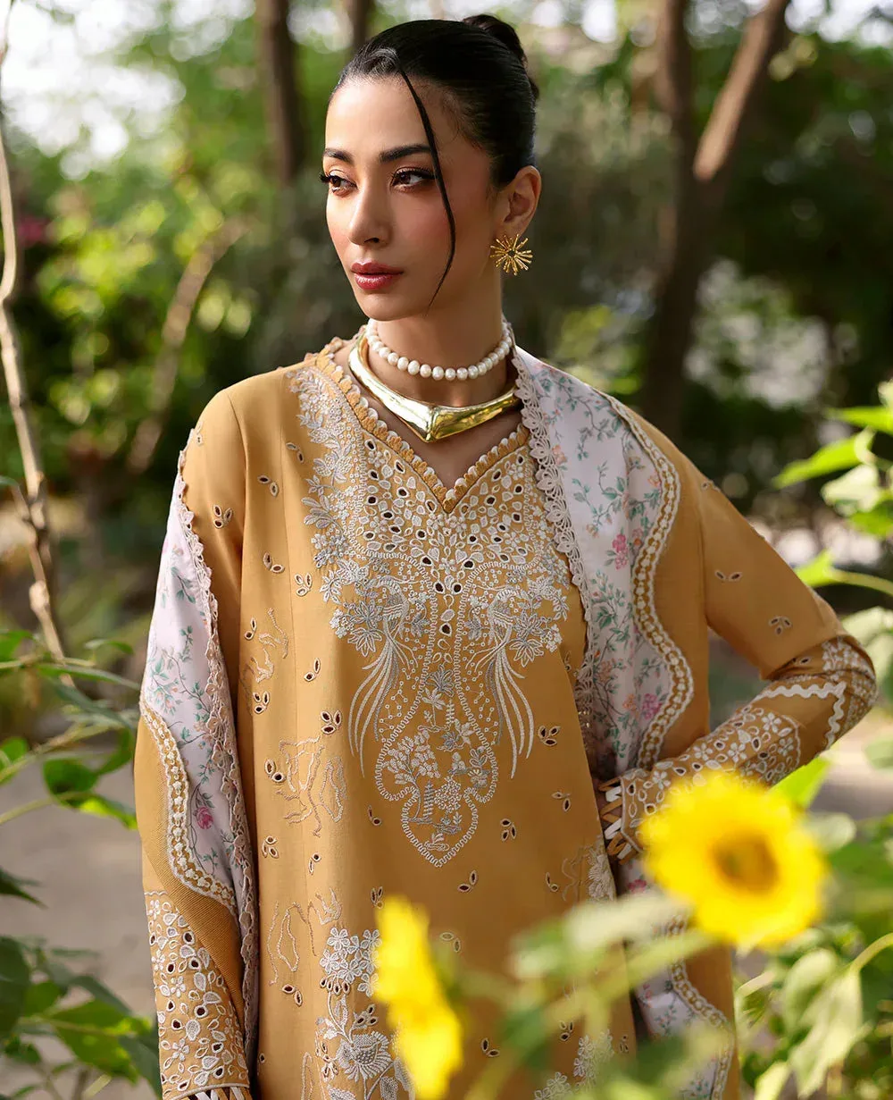 Republic Womenswear Embroidered Pret Golden Organza – view 4 – Poshaq