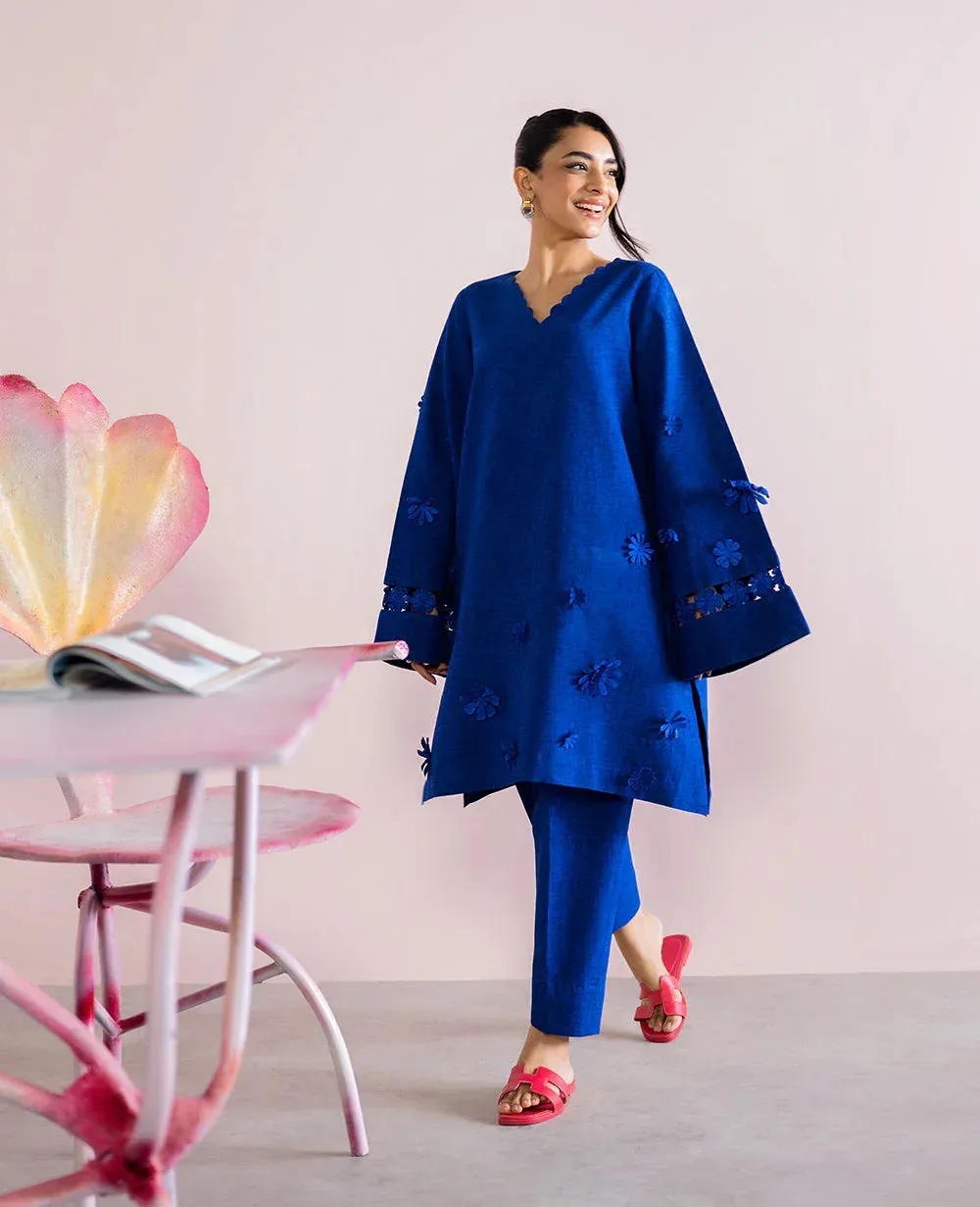 Republic Womenswear Essentials 25 cobalt blue Jacquard – view 2 – Poshaq