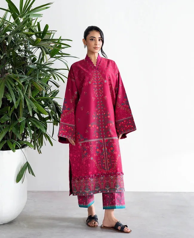 Republic Womenswear Essentials 25 carmine red Lawn – view 1 – Poshaq