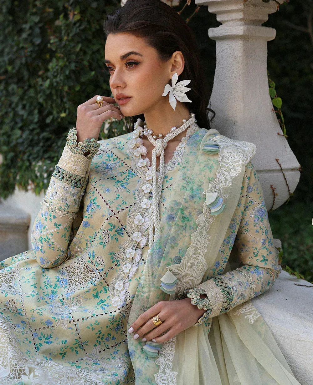 Republic Womenswear Kalani Eid Luxury Lawn 25 Ivory Organza – view 6 – Poshaq
