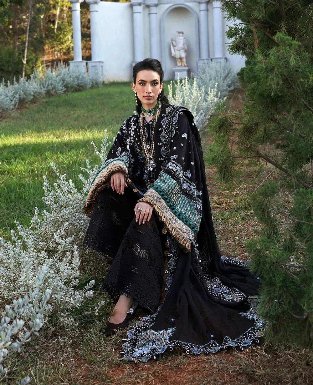 Republic Womenswear Kalani Eid Luxury Lawn 25 Black Organza – view 2 – Poshaq
