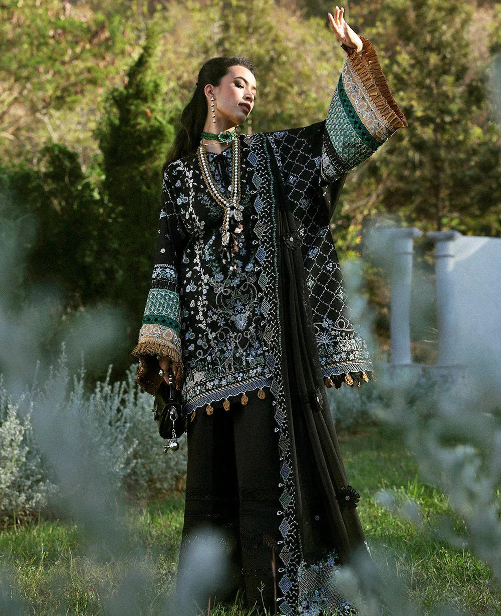 Republic Womenswear Kalani Eid Luxury Lawn 25 Black Organza – view 4 – Poshaq