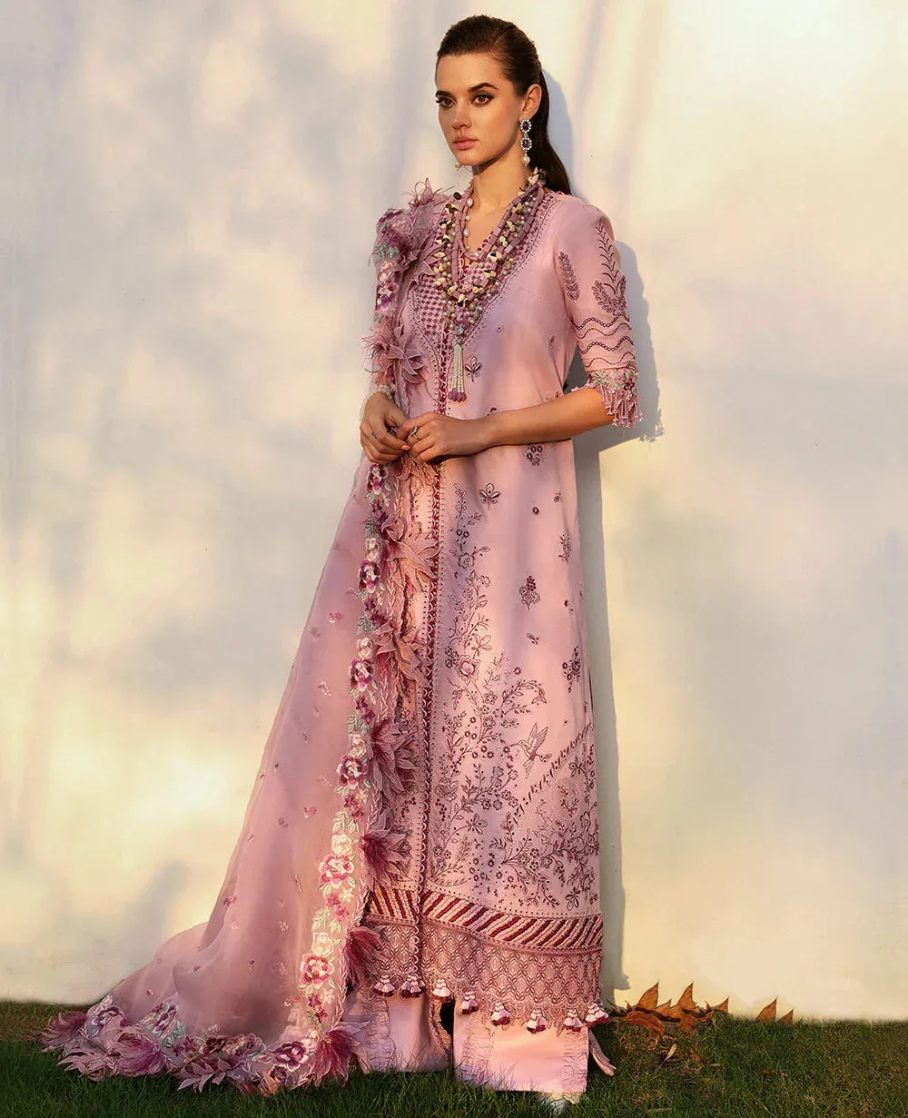 Republic Womenswear Kalani Eid Luxury Lawn 25 Lilac Organza – view 1 – Poshaq