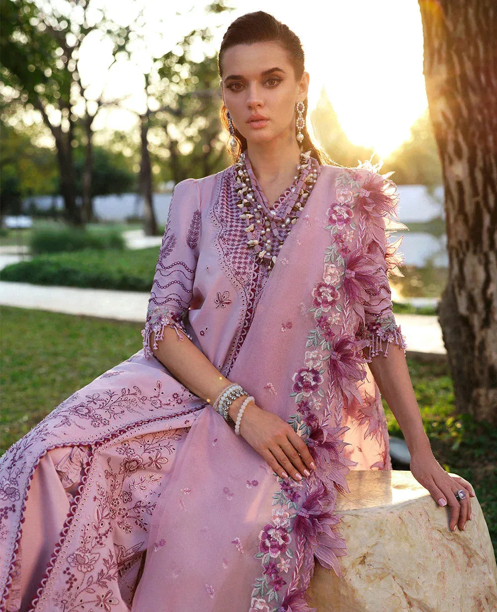 Republic Womenswear Kalani Eid Luxury Lawn 25 Lilac Organza – view 2 – Poshaq