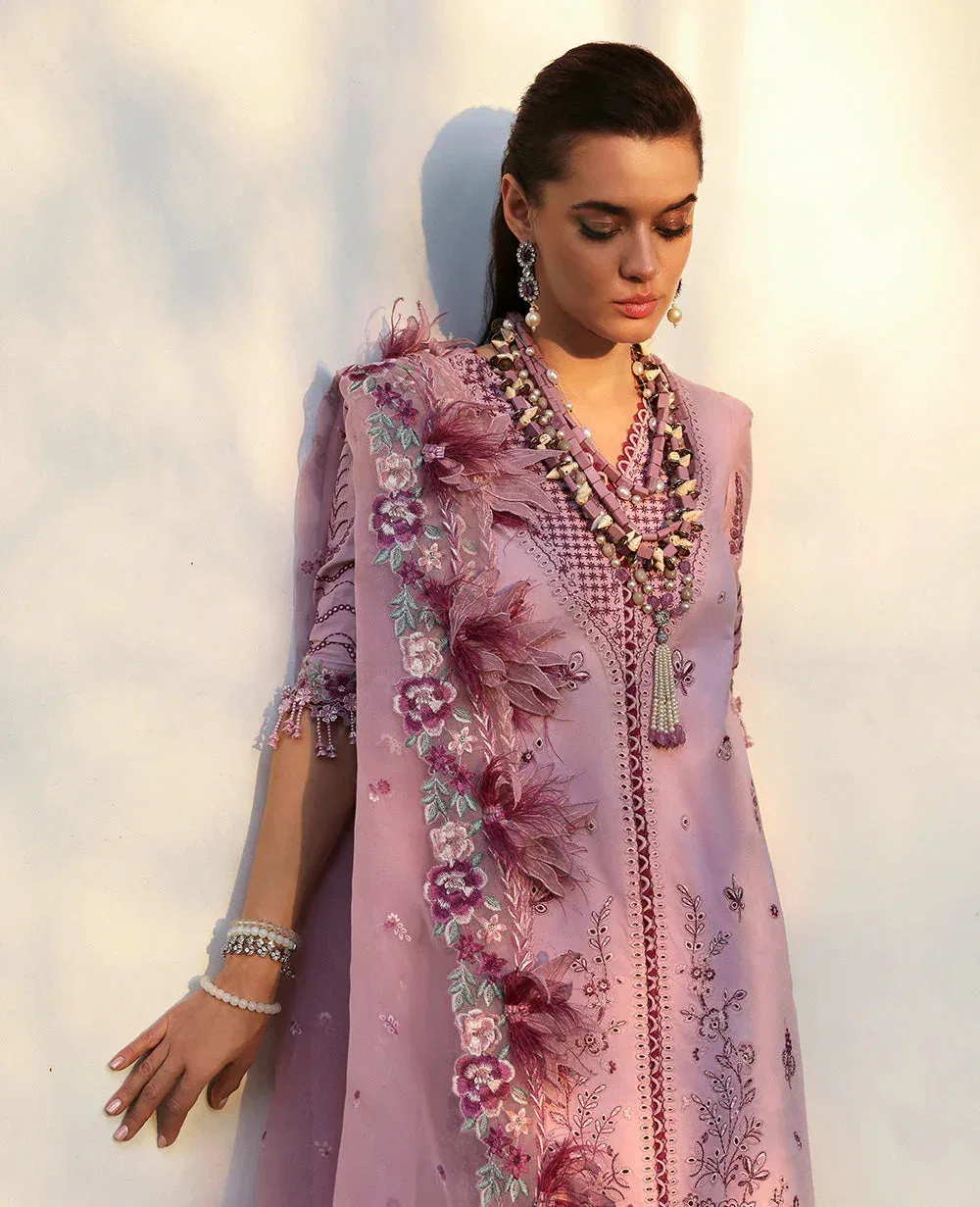 Republic Womenswear Kalani Eid Luxury Lawn 25 Lilac Organza – view 5 – Poshaq