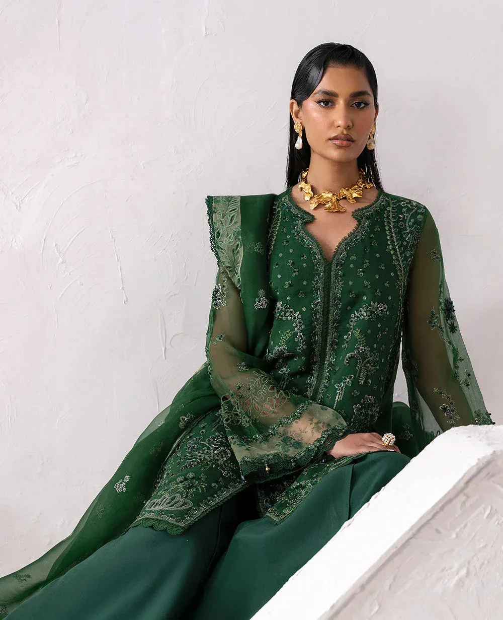 Republic Womenswear Reve De Luxe 25 Bottle Green Organza – view 5 – Poshaq