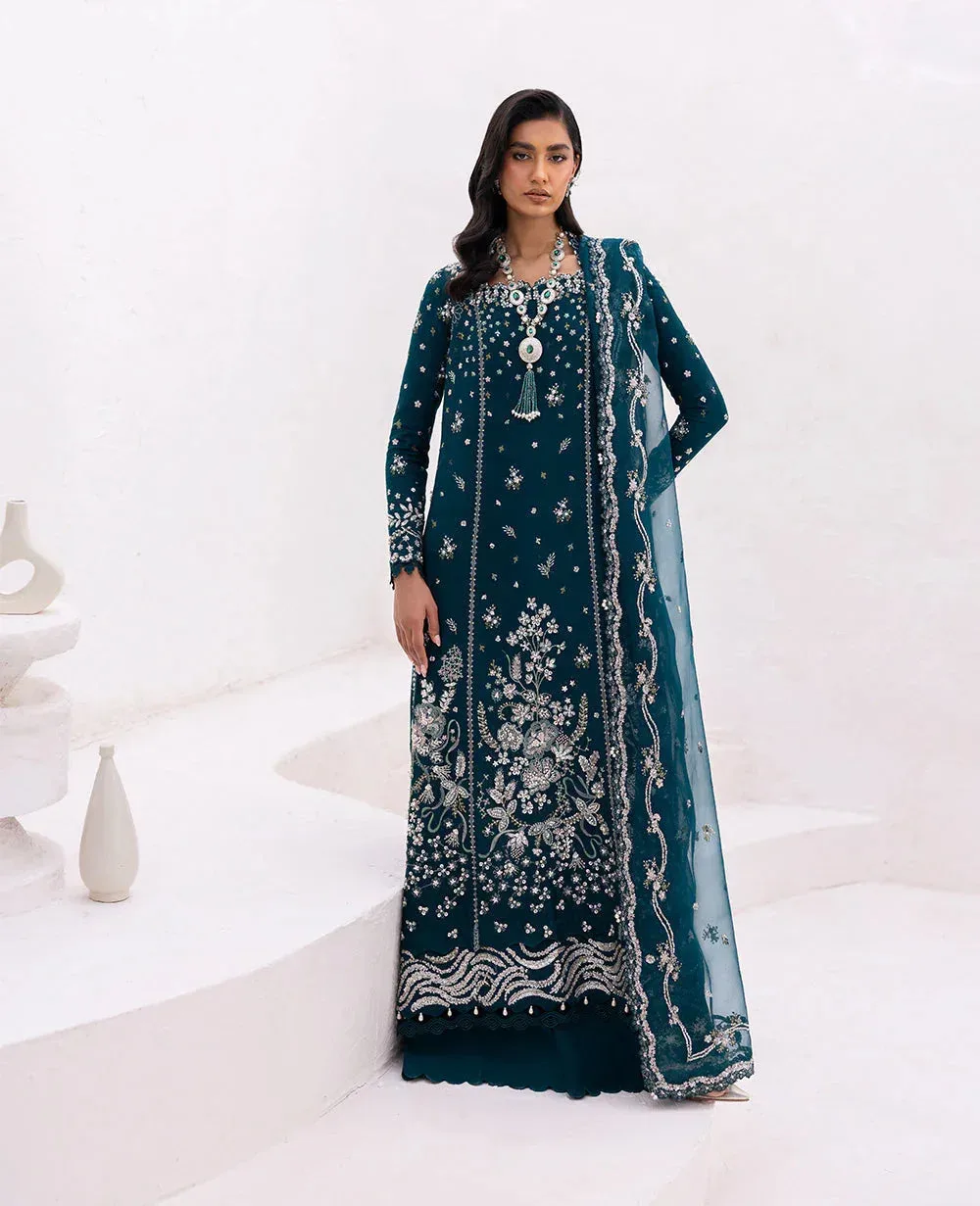 Republic Womenswear Reve De Luxe 25 Teal Green Organza – view 1 – Poshaq