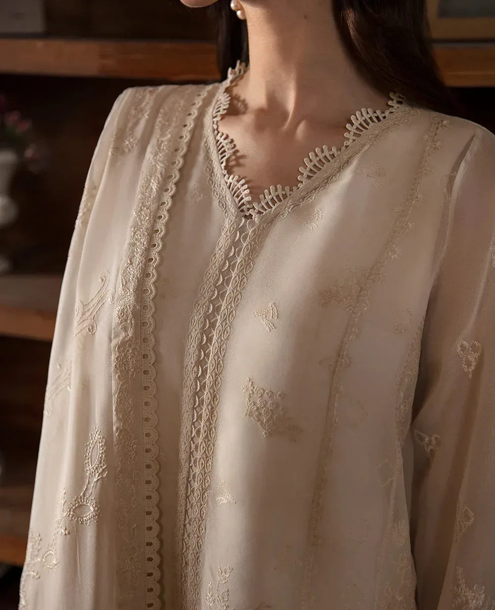 Republic Womenswear Premium Pret 25 Off White Georgette – view 3 – Poshaq