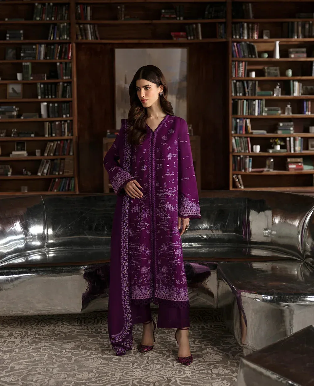 Republic Womenswear Premium Pret 25 Plum Chiffon – view 1 – Poshaq