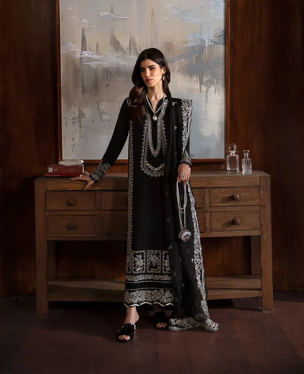 Republic Womenswear Premium Pret 25 Black Raw Silk – view 1 – Poshaq