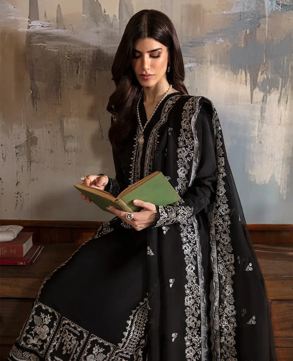 Republic Womenswear Premium Pret 25 Black Raw Silk – view 2 – Poshaq