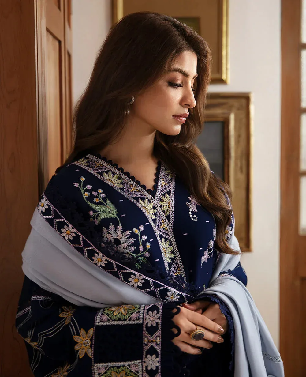 Republic Womenswear Rosalee Winter 24 Navy Raw Silk – view 4 – Poshaq
