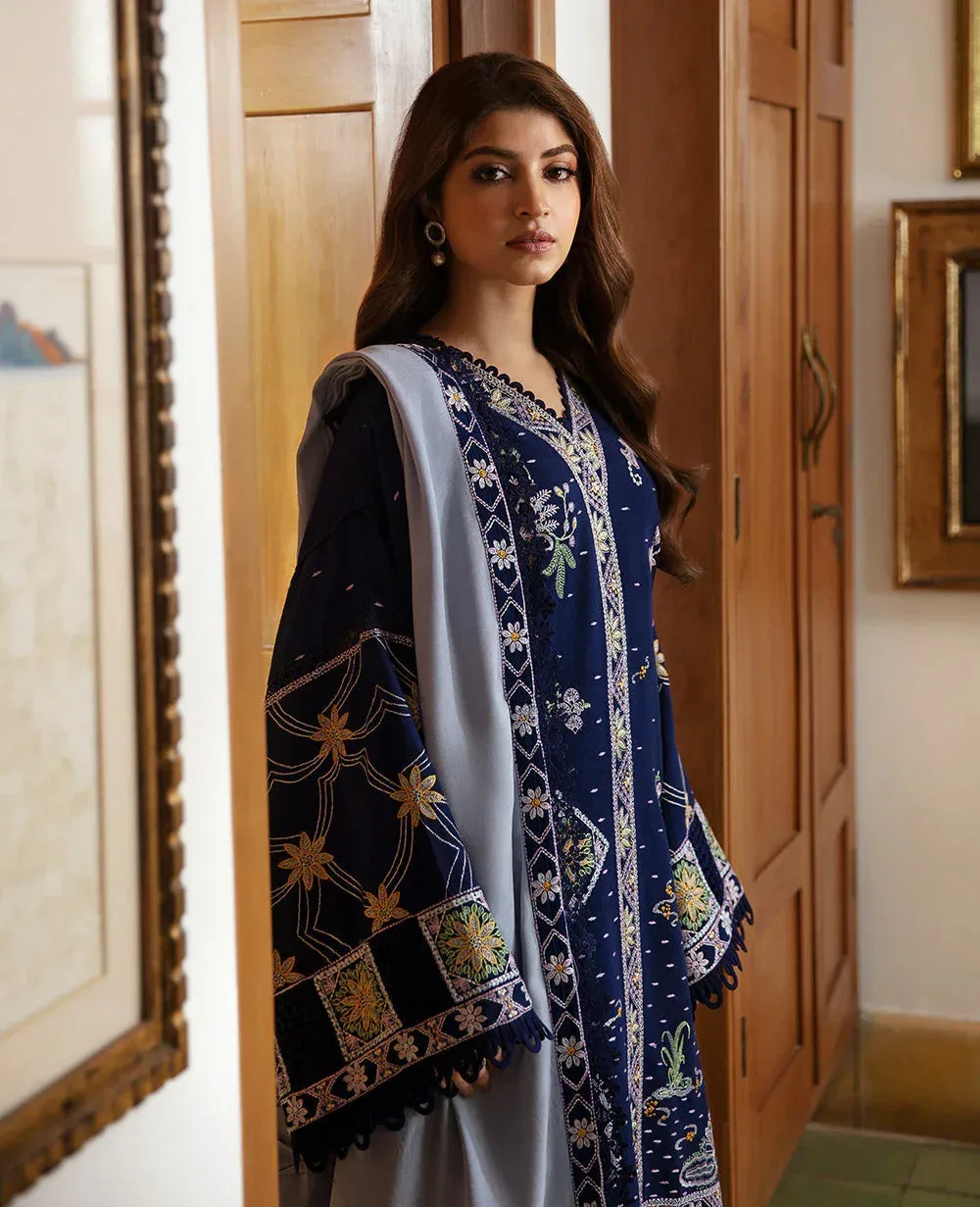 Republic Womenswear Rosalee Winter 24 Navy Raw Silk – view 5 – Poshaq