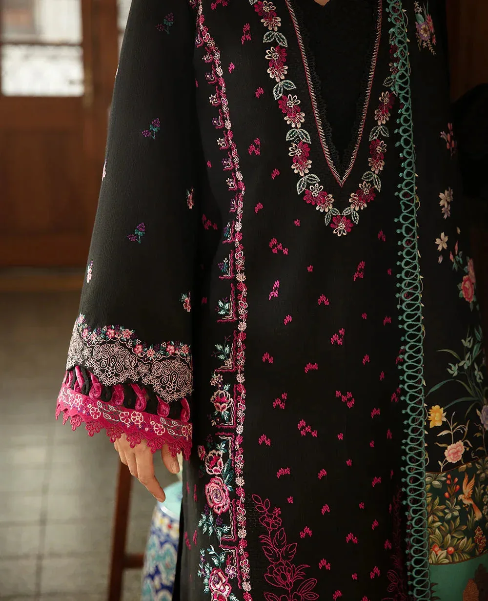 Republic Womenswear Rosalee Winter 24 Black Raw Silk – view 5 – Poshaq