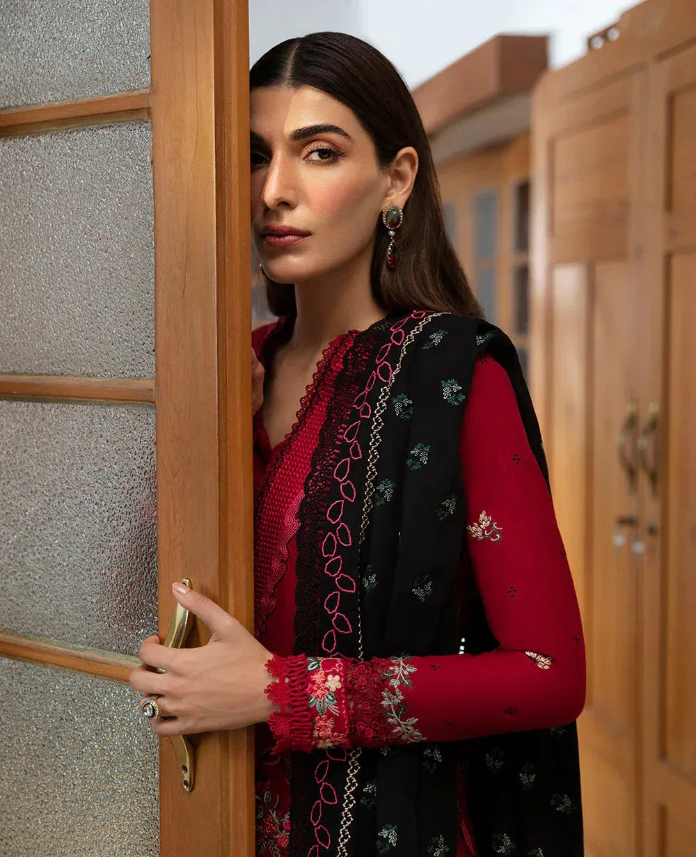 Republic Womenswear Rosalee Winter 24 Maroon Raw Silk – view 4 – Poshaq