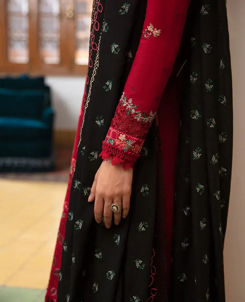 Republic Womenswear Rosalee Winter 24 Maroon Raw Silk – view 5 – Poshaq