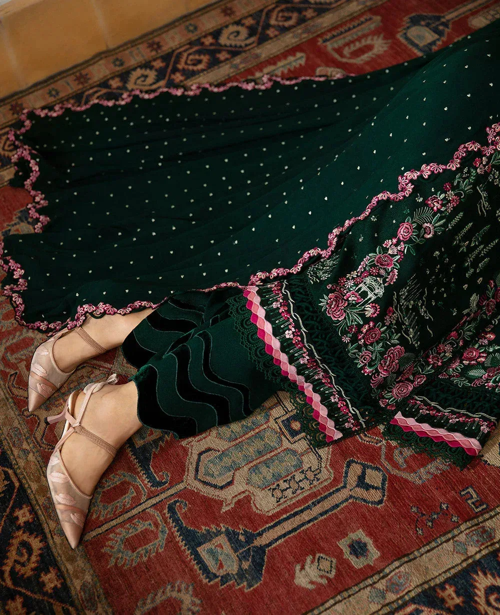 Republic Womenswear Rosalee Winter 24 Deep Green Raw Silk – view 5 – Poshaq
