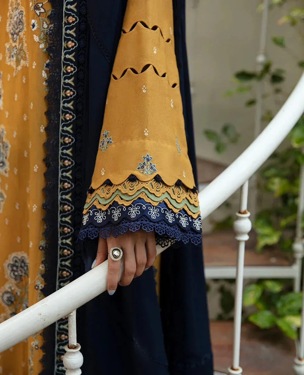 Republic Womenswear Rosalee Winter 24 Mustard Yellow Raw Silk – view 4 – Poshaq