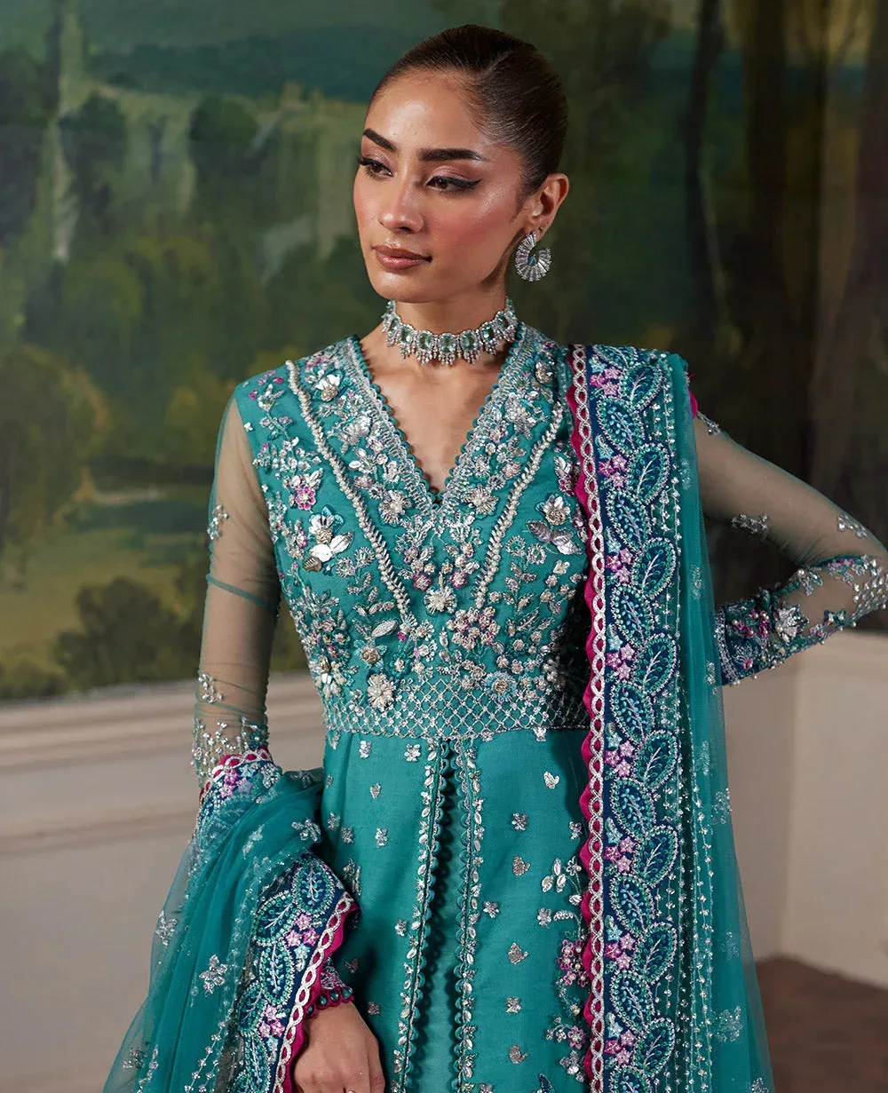 Republic Womenswear Pieno De Verde Wedding 24 Jade Green Raw Silk – view 3 – Poshaq