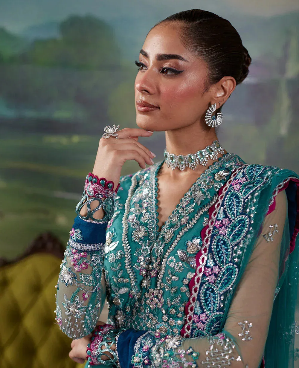 Republic Womenswear Pieno De Verde Wedding 24 Jade Green Raw Silk – view 4 – Poshaq