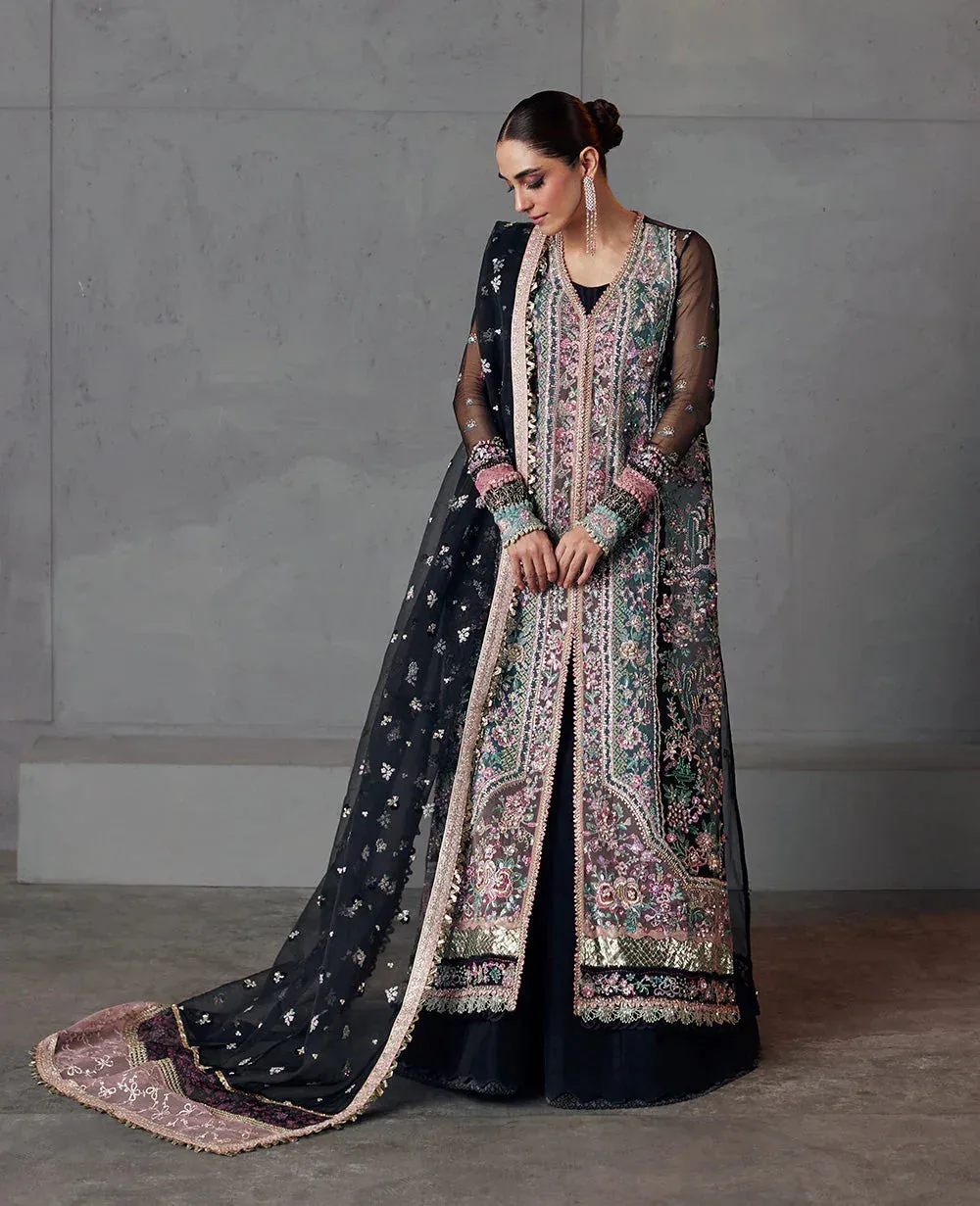 Republic Womenswear Pieno De Verde Wedding 24 Black Raw Silk – view 1 – Poshaq