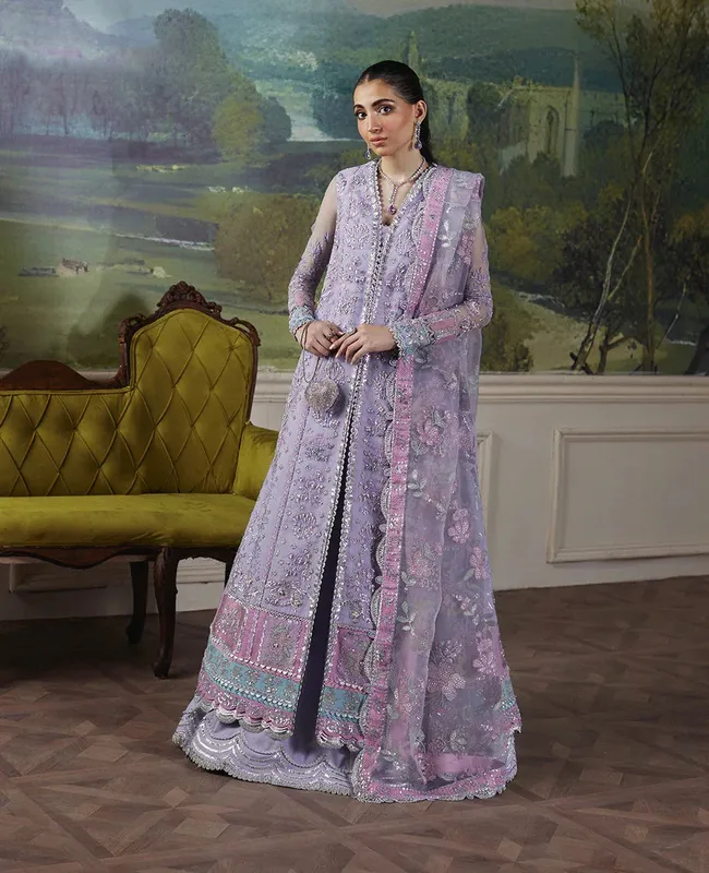 Republic Womenswear Pieno De Verde Wedding 24 Lilac Raw Silk – view 1 – Poshaq