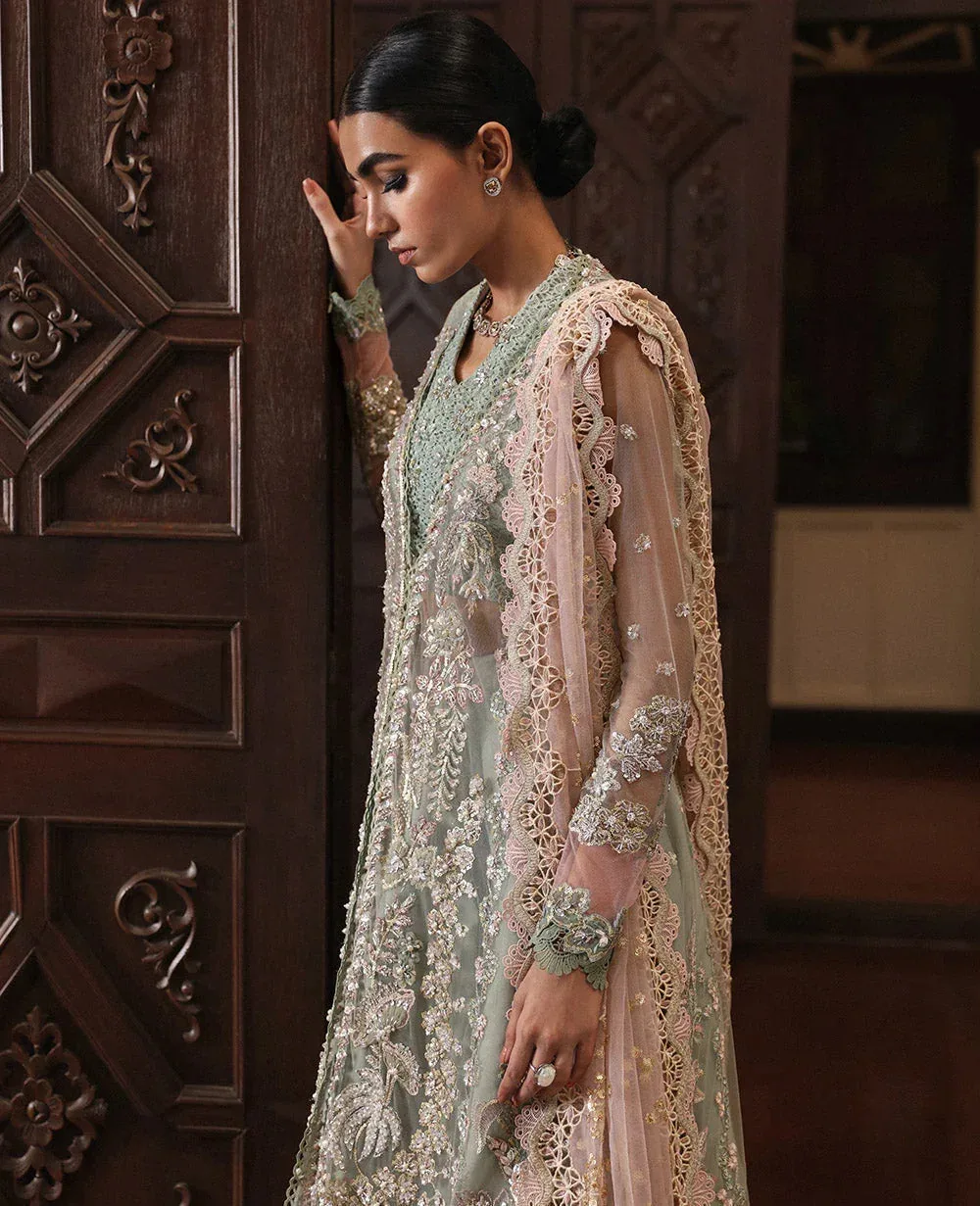 Republic Womenswear Wedding Formals Vol-1 Peach Raw Silk – view 5 – Poshaq