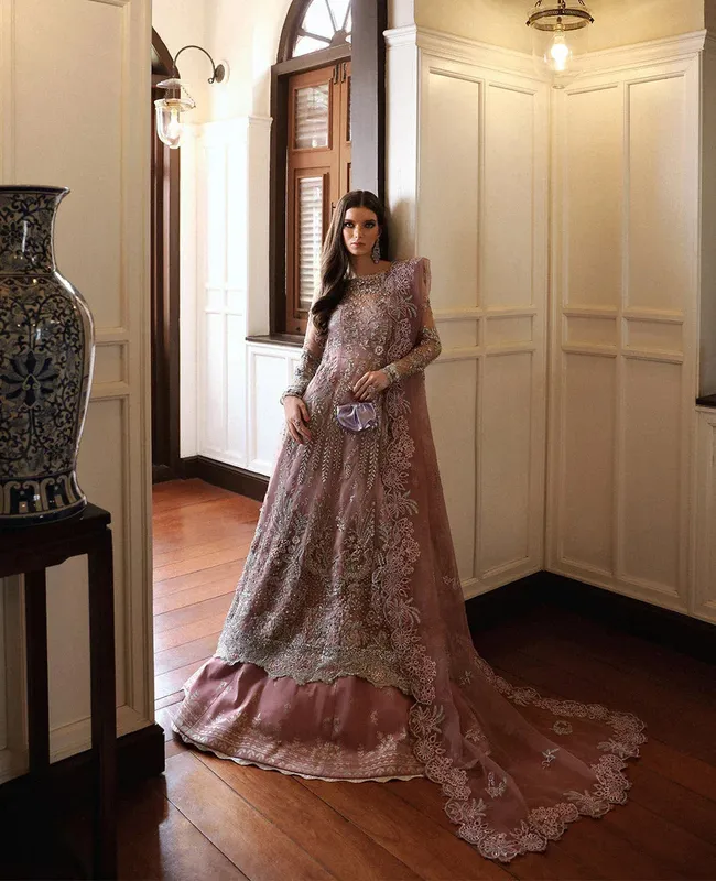 Republic Womenswear Wedding Formals Vol-1 Silver Raw Silk – view 1 – Poshaq