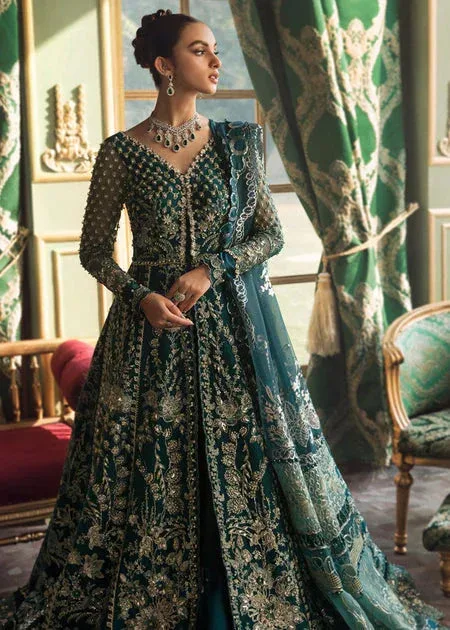 Republic Womenswear Wedding Formals Green Raw Silk – view 2 – Poshaq