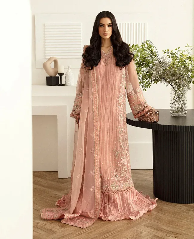 Republic Womenswear Jeune Fille 24 Peach Raw Silk – view 1 – Poshaq