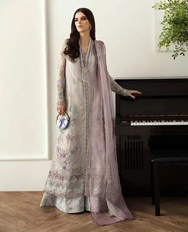 Republic Womenswear Jeune Fille 24 Lilac Raw Silk – view 1 – Poshaq