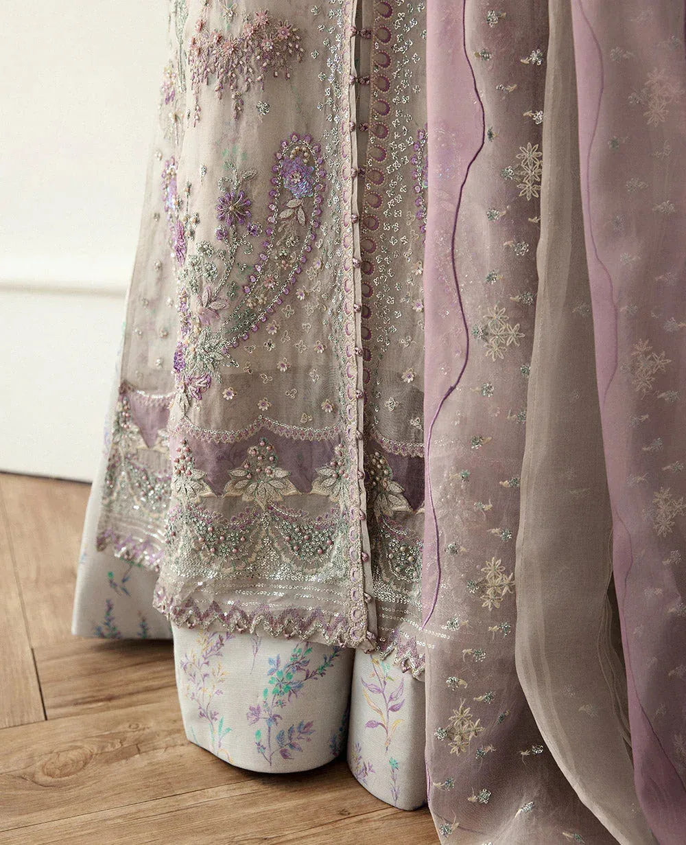Republic Womenswear Jeune Fille 24 Lilac Raw Silk – view 4 – Poshaq
