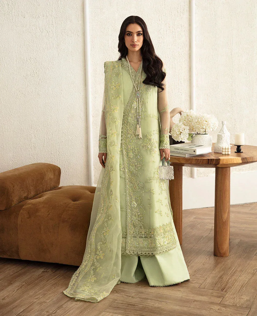 Republic Womenswear Jeune Fille 24 Green Raw Silk – view 1 – Poshaq