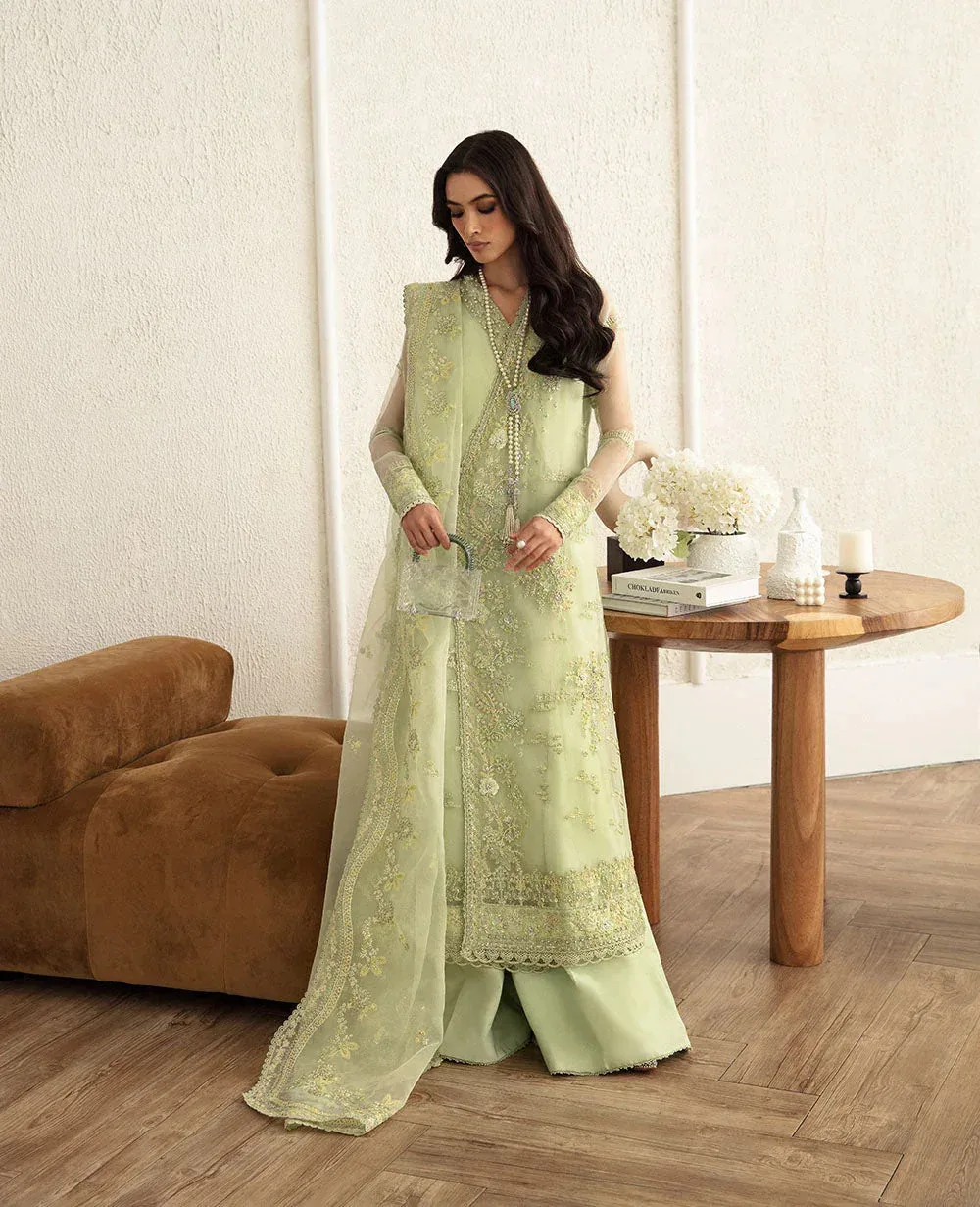 Republic Womenswear Jeune Fille 24 Green Raw Silk – view 2 – Poshaq