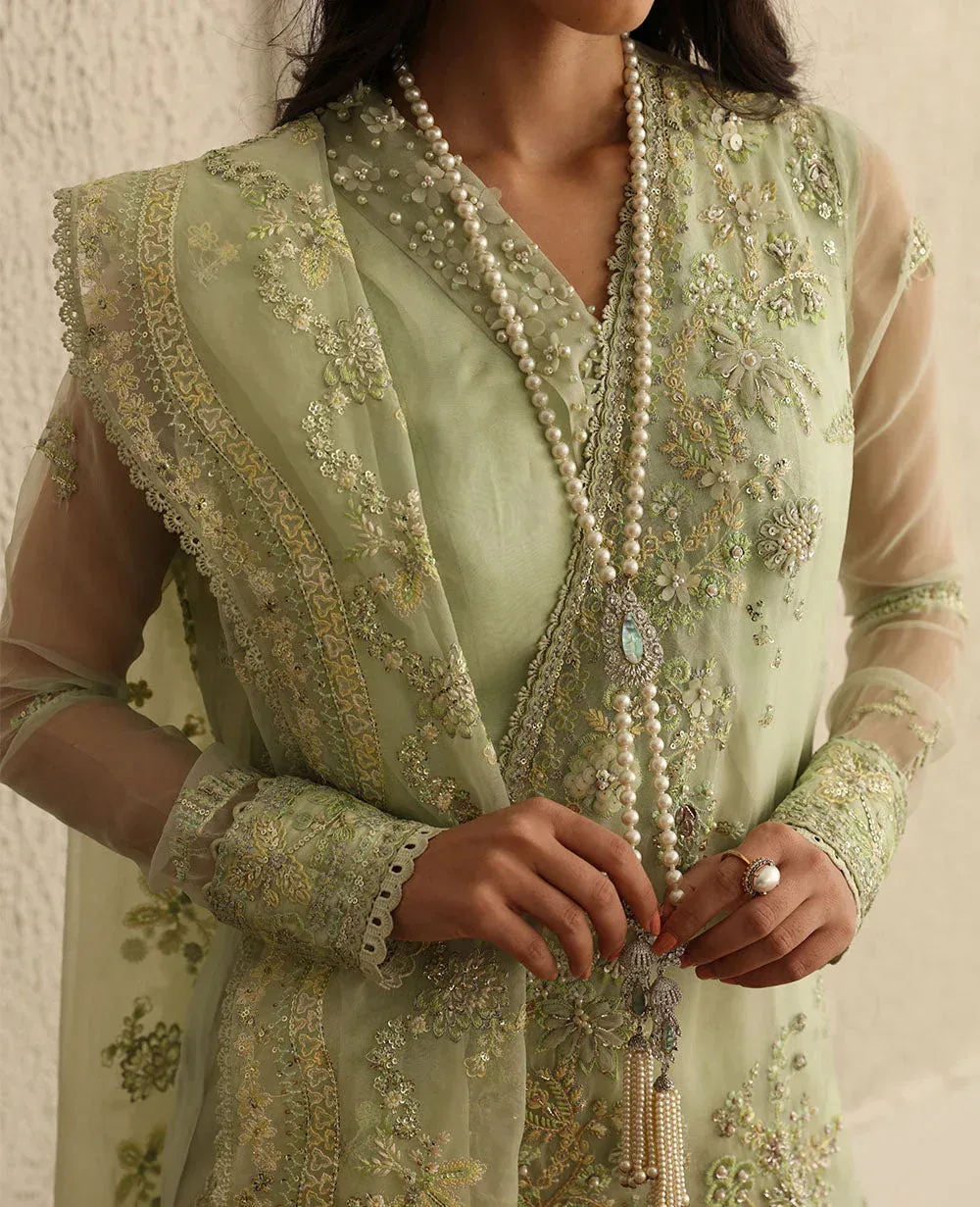 Republic Womenswear Jeune Fille 24 Green Raw Silk – view 3 – Poshaq