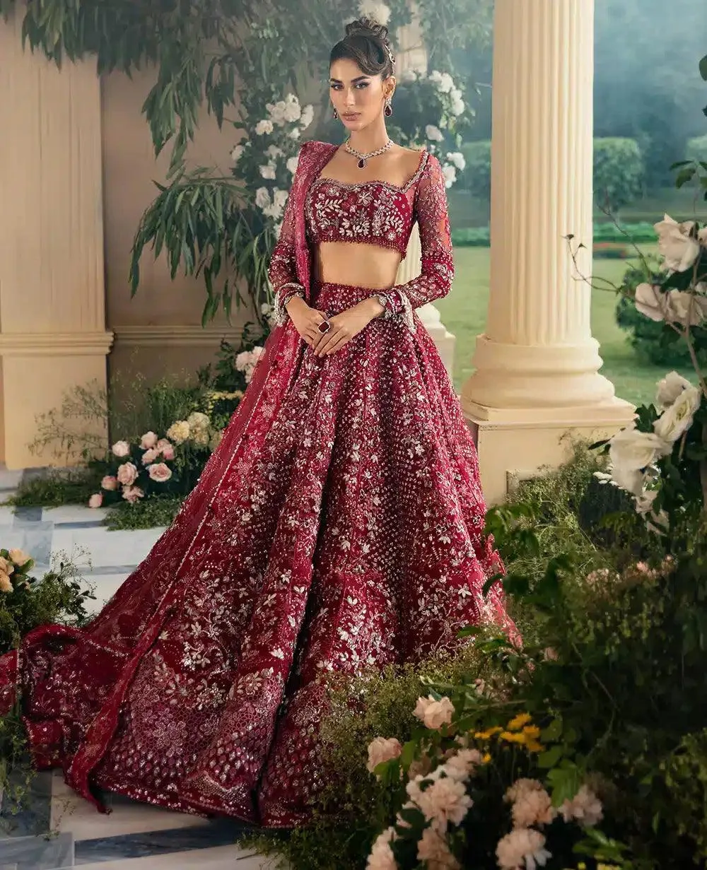 Republic Womenswear Joie De Vivre Wedding 23 Red Raw Silk – view 4 – Poshaq