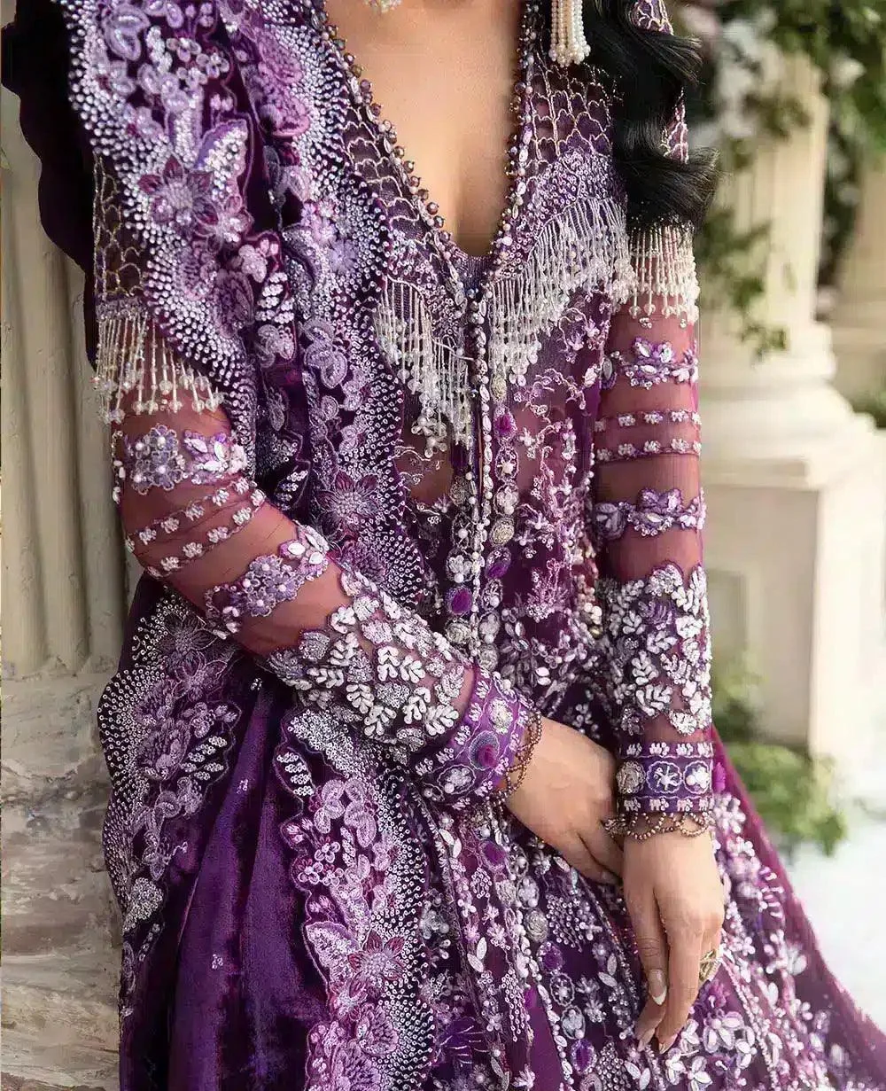 Republic Womenswear Joie De Vivre Wedding 23 Purple Raw Silk – view 4 – Poshaq
