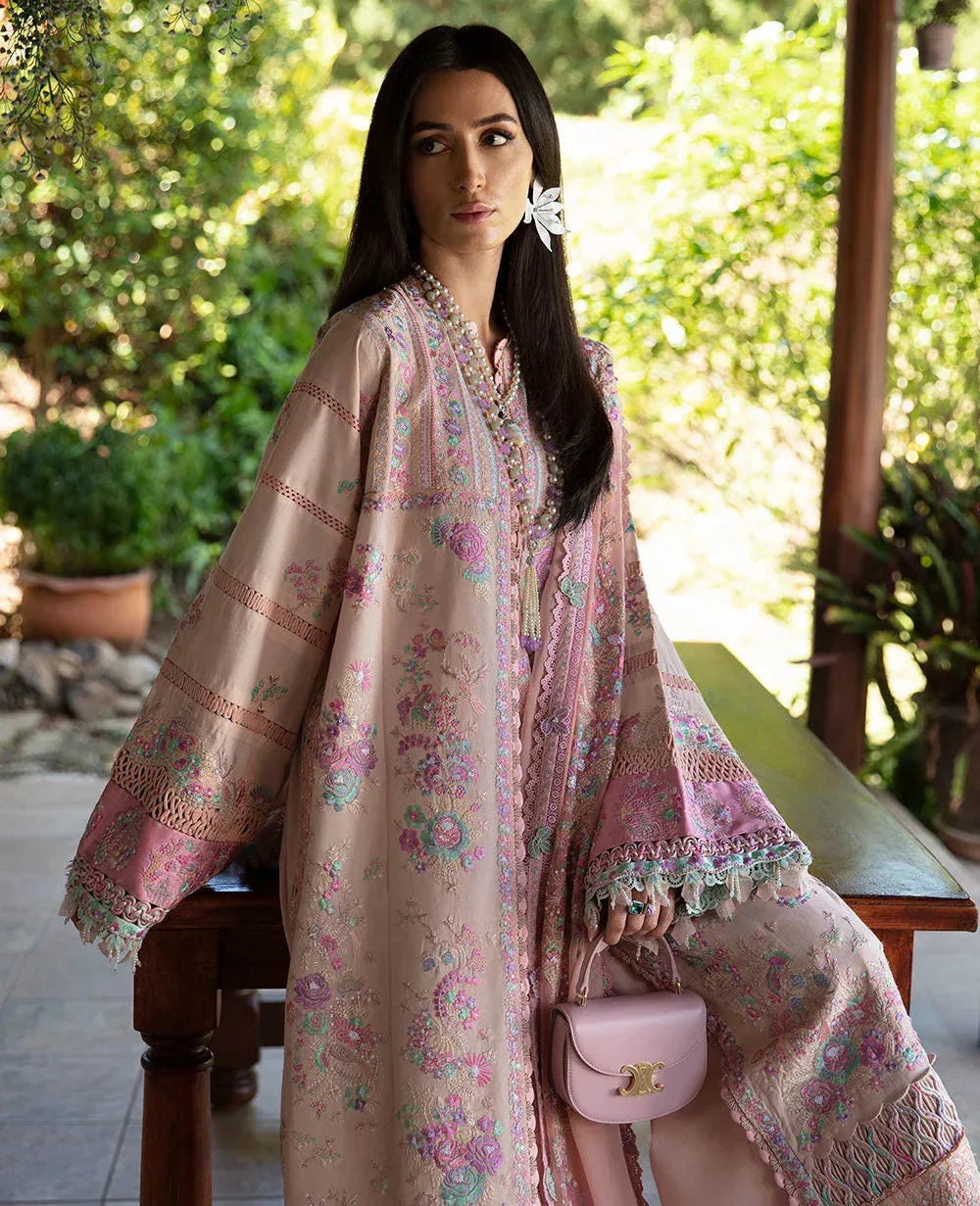 Republic Womenswear Ilana Eid Luxury Lawn Purple Georgette – view 5 – Poshaq