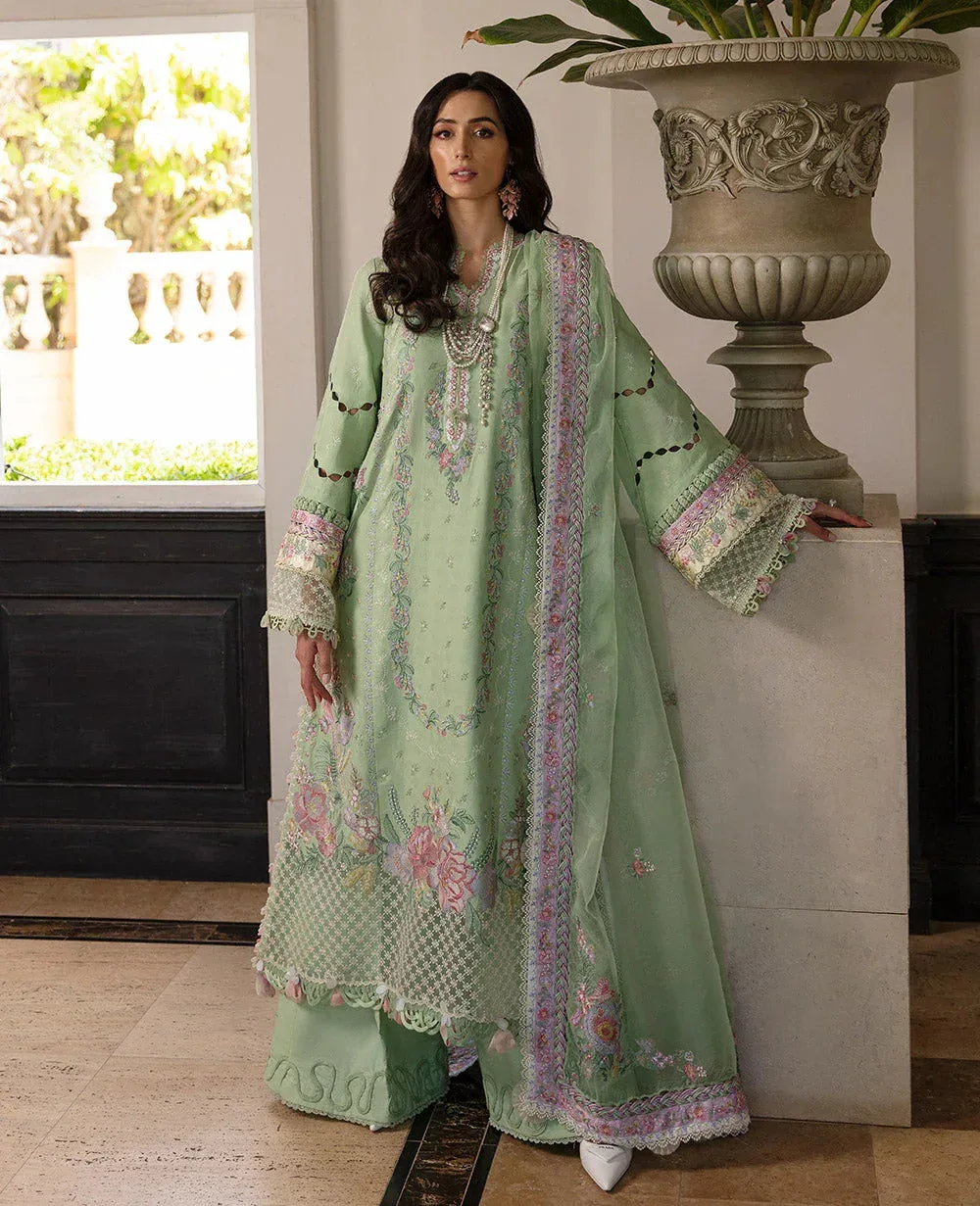 Republic Womenswear Ilana Eid Luxury Lawn Green Jacquard – view 1 – Poshaq