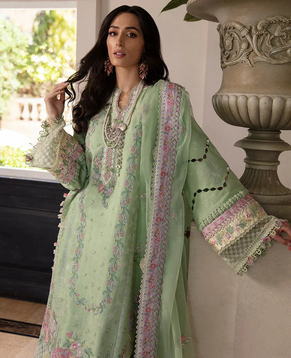 Republic Womenswear Ilana Eid Luxury Lawn Green Jacquard – view 2 – Poshaq