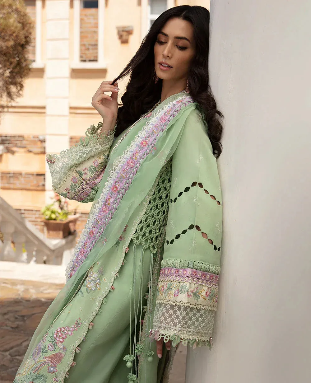 Republic Womenswear Ilana Eid Luxury Lawn Green Jacquard – view 3 – Poshaq