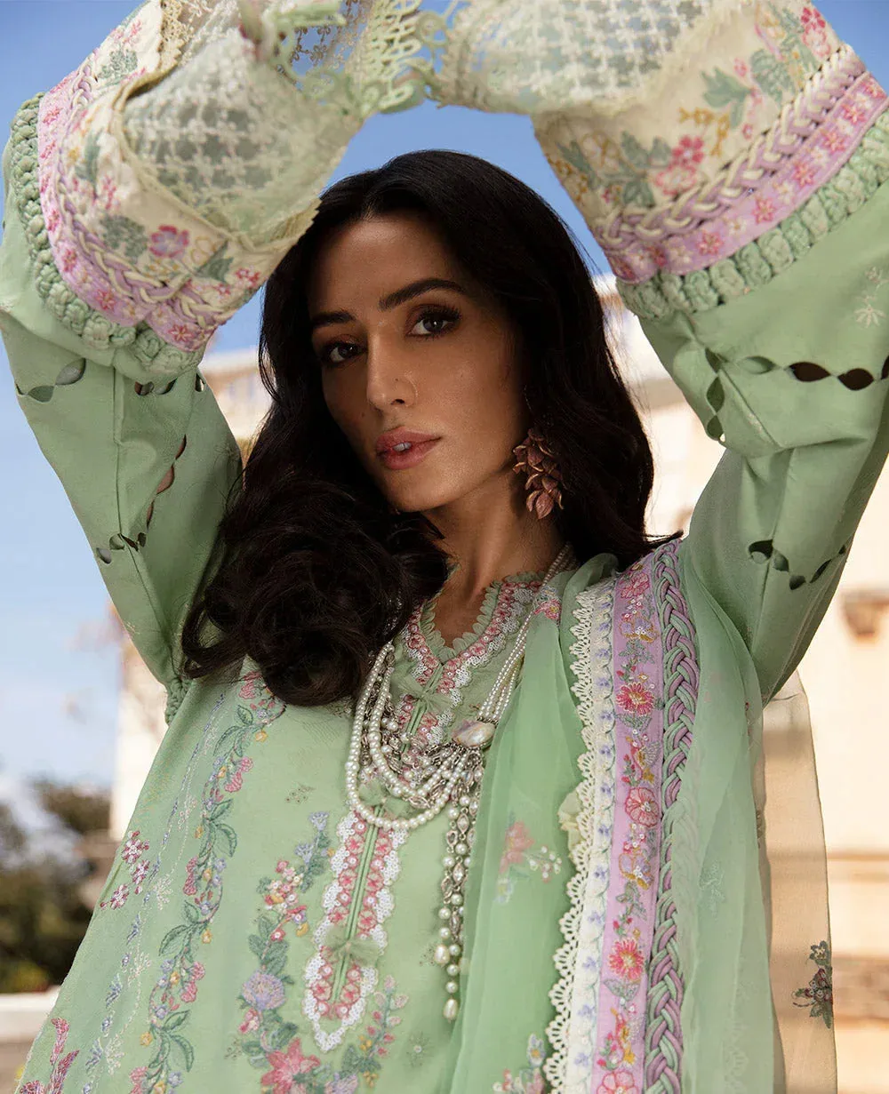 Republic Womenswear Ilana Eid Luxury Lawn Green Jacquard – view 4 – Poshaq