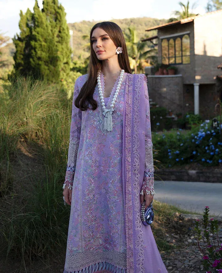 Republic Womenswear Ilana Eid Luxury Lawn Lilac Organza – view 3 – Poshaq
