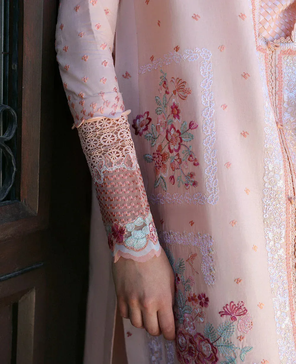 Republic Womenswear Aylin Summer Lawn 24 Peach Organza – view 4 – Poshaq